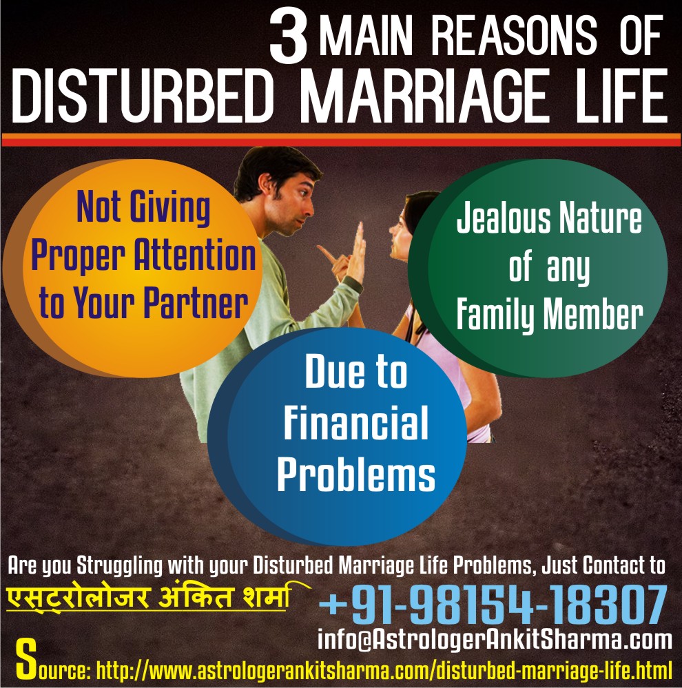 3 Main Reasons of Disturbed Marriage Life