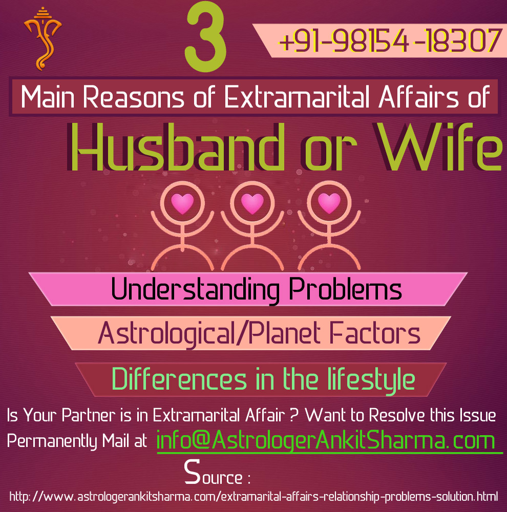 3 Main Reasons of Extramarital Affairs of Husband or Wife