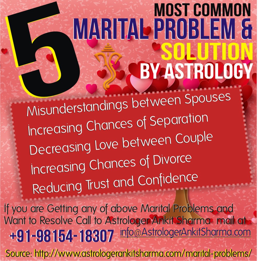 5 Most Common Marital Problems and Solution by Astrology