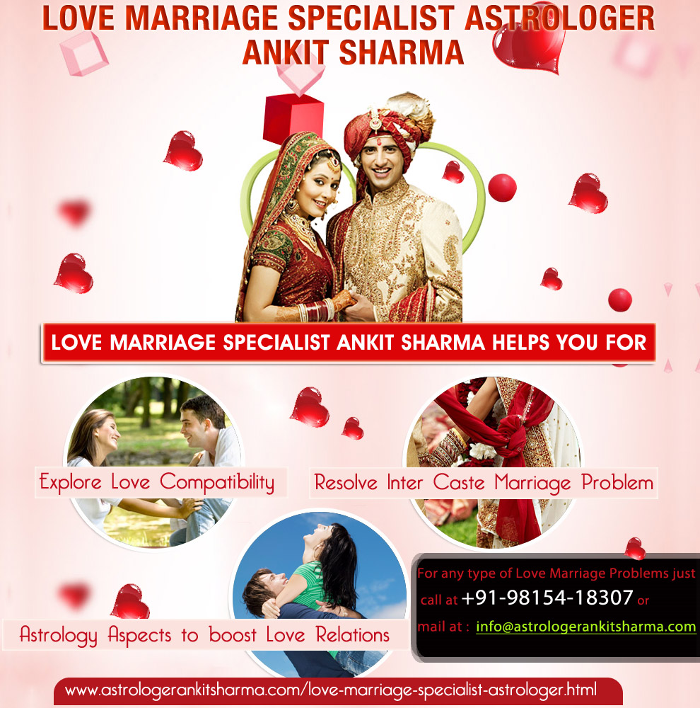 Love Marriage Specialist Ankit Sharma helps for Resolving Problems