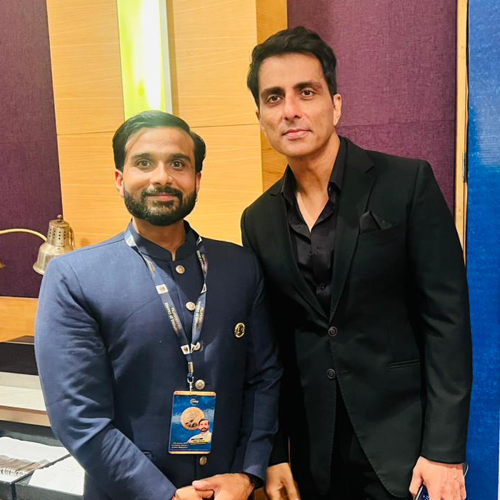 Ankit Ji with Sonu Sood