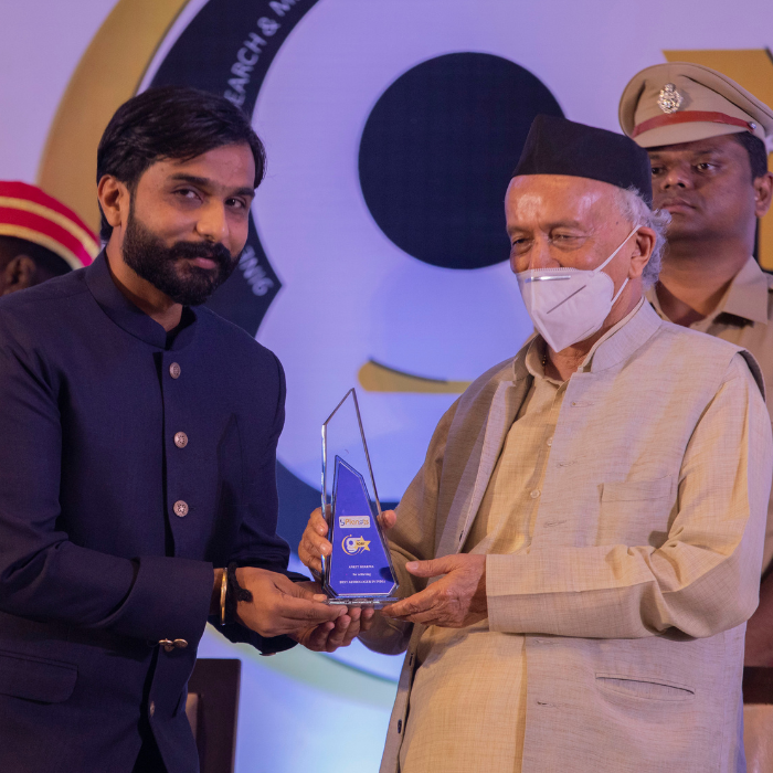Ankit Ji with Maharashtra Governor Koshyari Ji